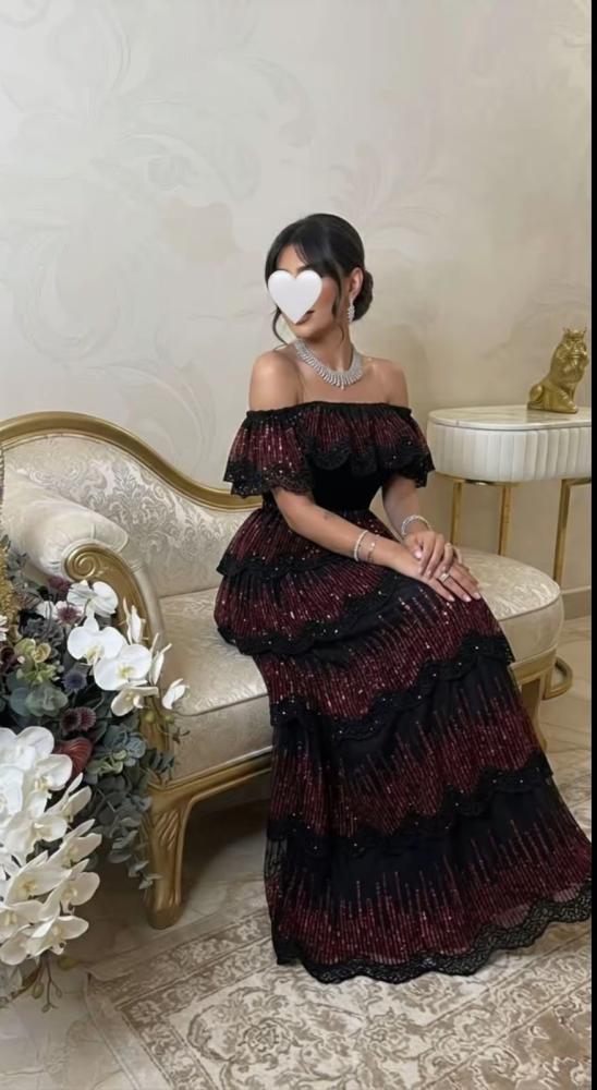 فستان سهره راقي طويل خامه راقيه