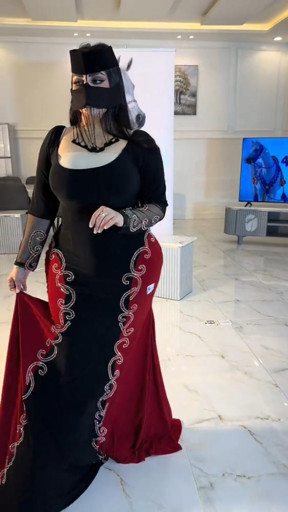 فستان سهره خامه كريب استرتش عل كرستال