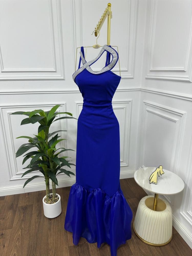 Elegant evening dress, Barbie fabric