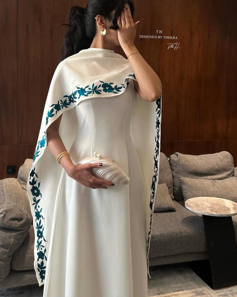 Elegant two-piece white dress, Barbie fabric