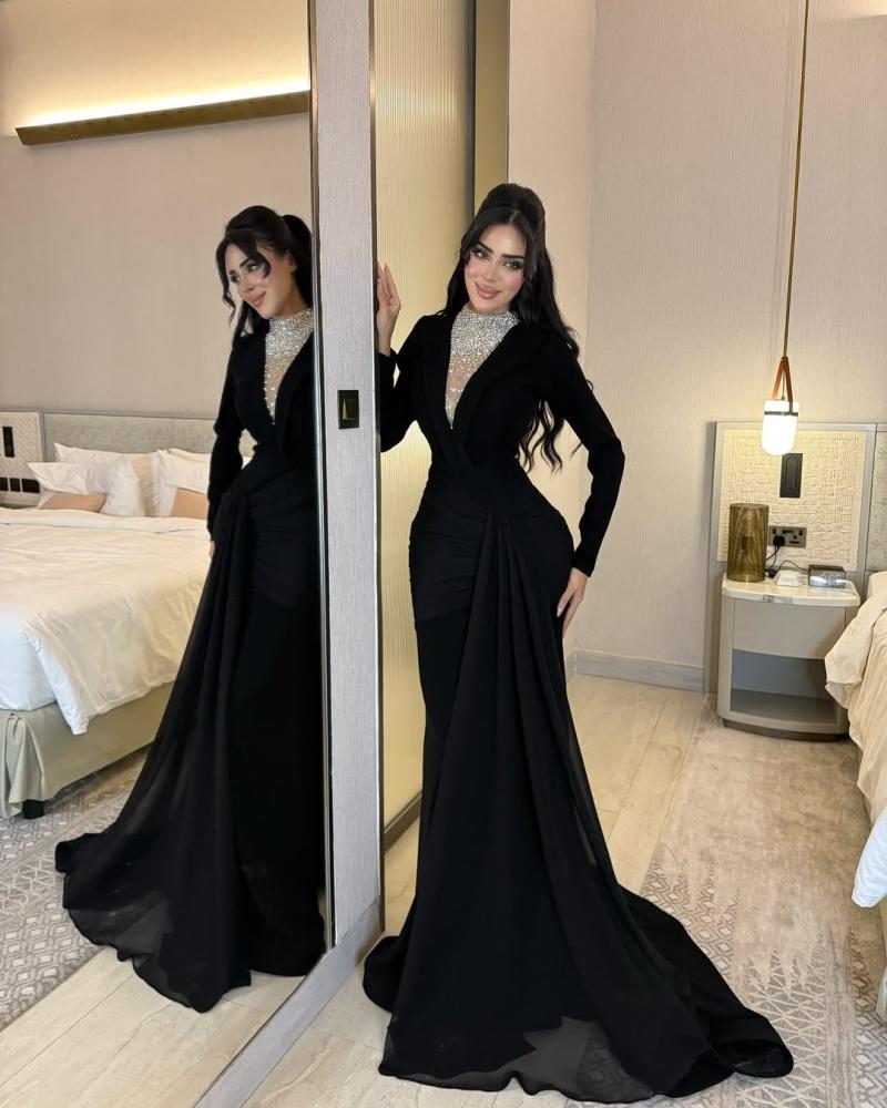 فستان باربي على جورجيت ذيل تطريز  راقي