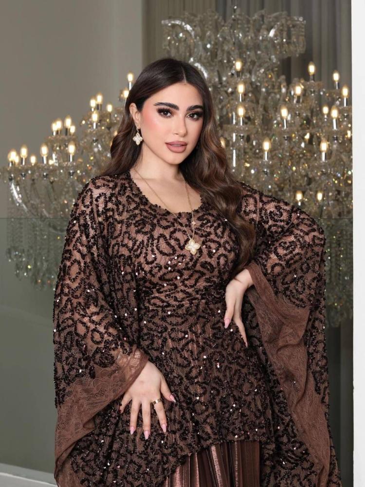 فستان سهره راقي طويل خامه راقيه