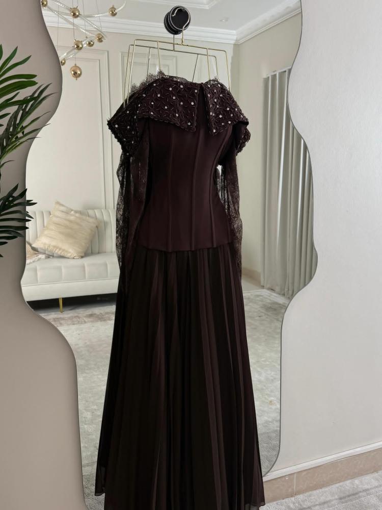 Eid dress elegant fabric Barbie on lace