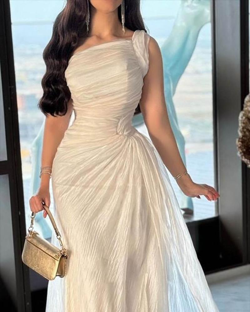 فستان العيد  لون سكري خامه/ اورجنزا كسرات
