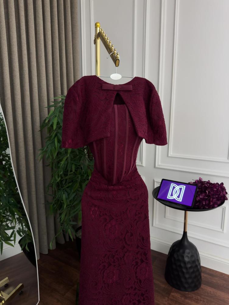 Long evening dress, elegant color, Barbie fabric