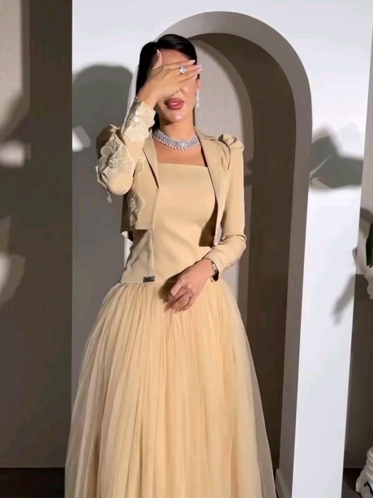 Eid suit, elegant color, crepe fabric, embroidered by hand