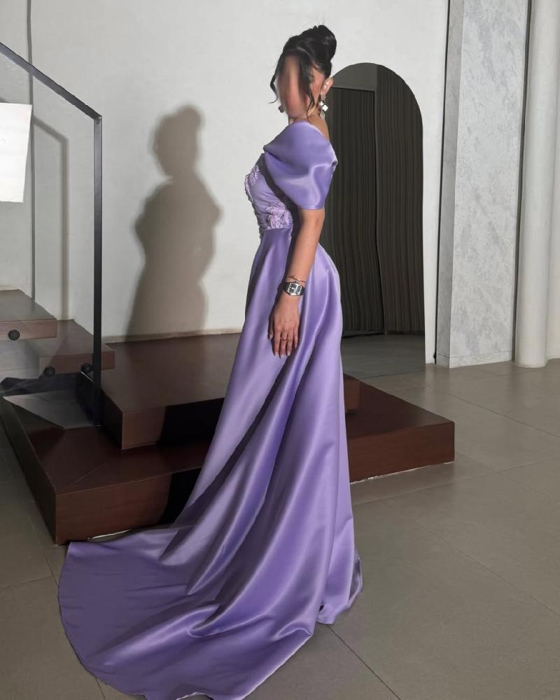 Evening dress, elegant and sophisticated color, original Mikado fabric, first-class, and embroidered floral elegant fabric.