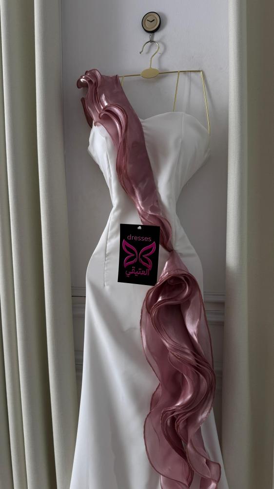 Evening dress, elegant color, fabric Barbie, original + Mikado shine