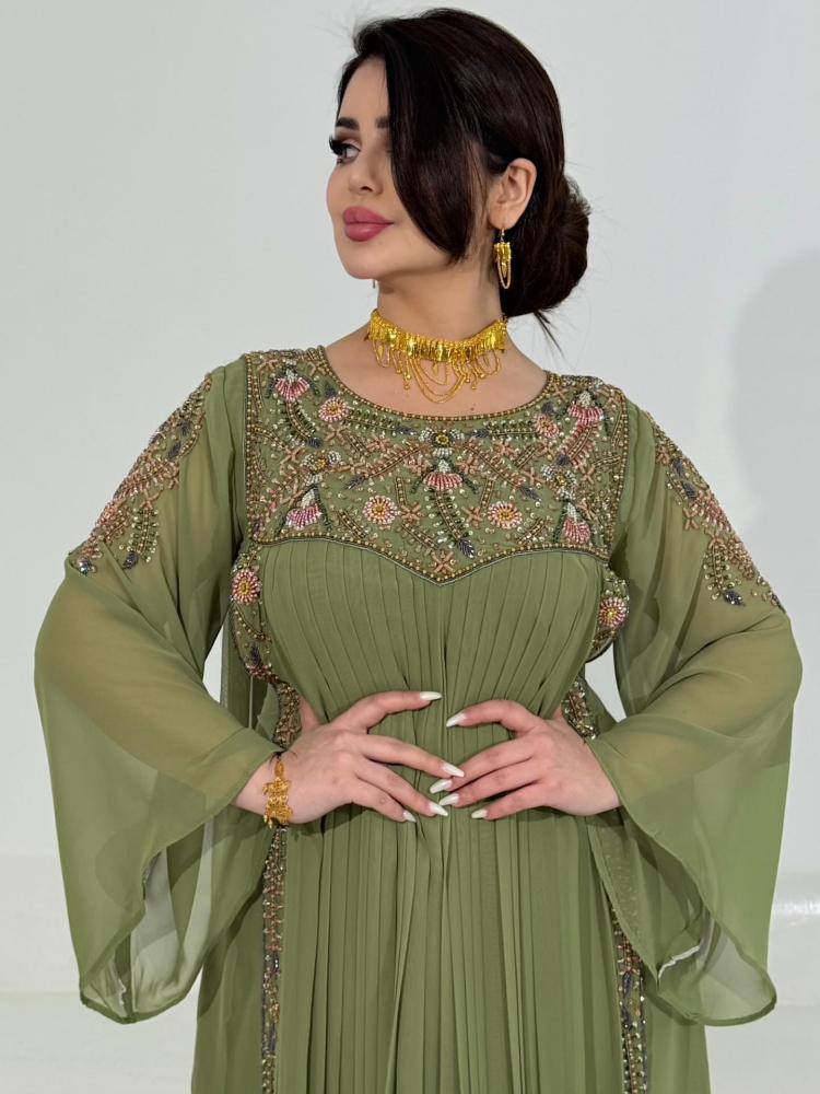 Elegant color jellabiya, made of georgette fabric