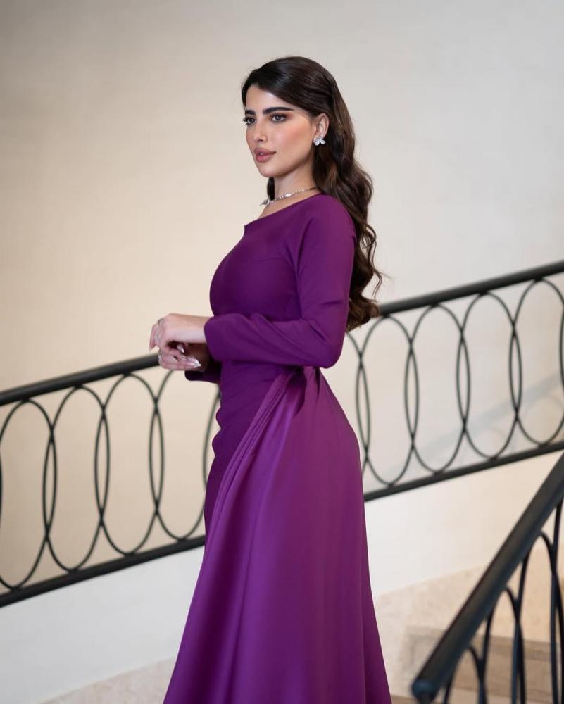 فستان سهره راقي  خامه كريب استرتش