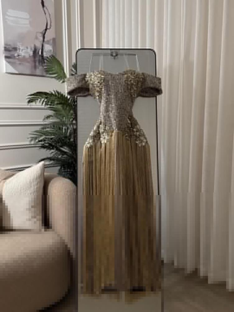 فستان سهره راقي طويل خامه راقيه