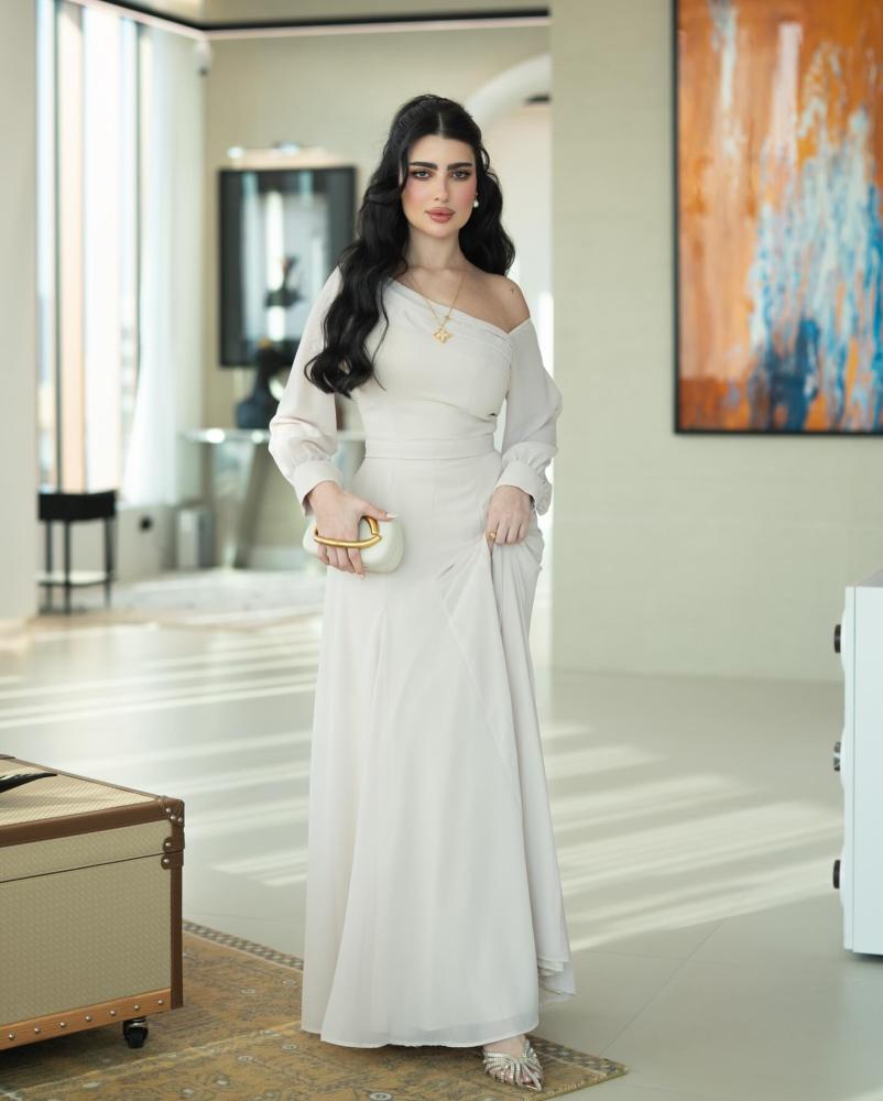 Evening dress, elegant classy color, georgette fabric + lining