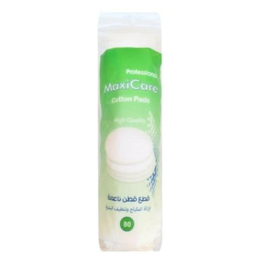 Maxi Care قطن إزالة مكياج – 80 قطعة