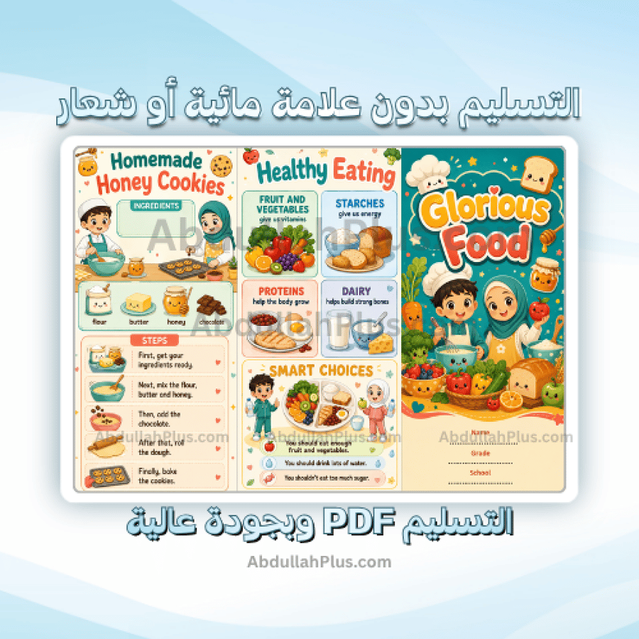 مطوية الوحدة 4: Glorious Food - انجليزي ب5 ف1 PDF