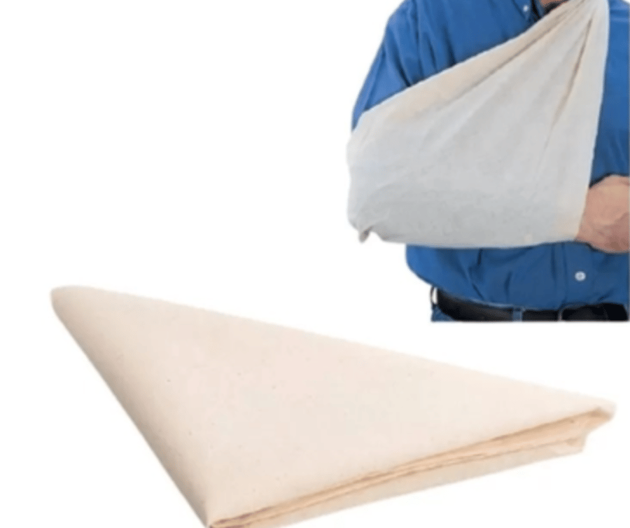 Medical Triangular Bandage 105×105 cm for Arm and Shoulder Support in Injuries and Emergencies
