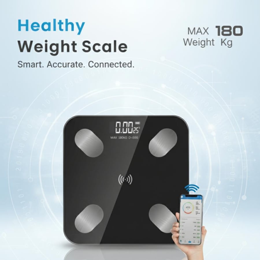 Smart Electronic Scale – Measures up to 180 kg