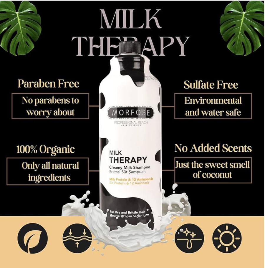 Milk Therapy Creamy Milk Shampoo – Morphose Pro 1000ml