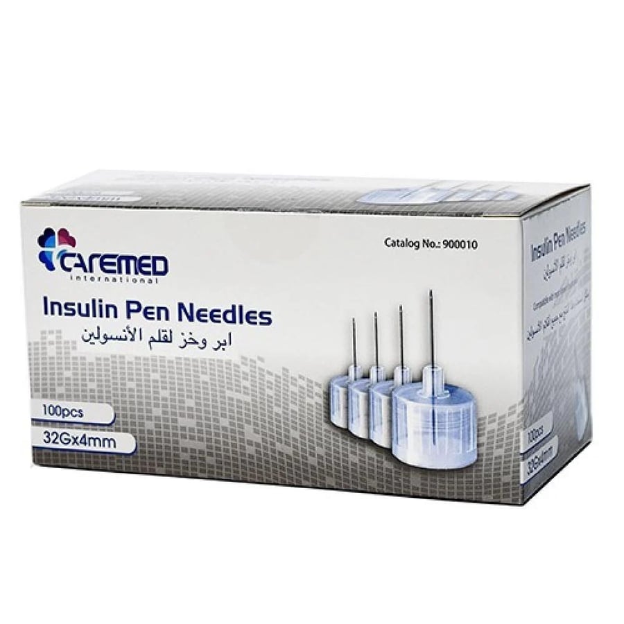 إبر وخز قلم الأنسولين – Caremed 32G*4mm