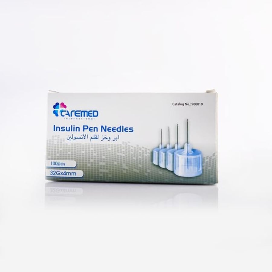 إبر وخز قلم الأنسولين – Caremed 32G*4mm