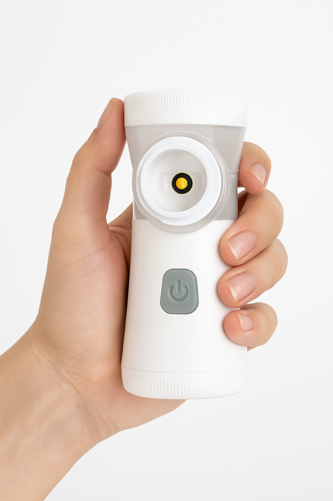 جهاز استنشاق وتبخير محمول Air Mi 1 من فيل لايف (Feellife) - جهاز نيبولايزر شبكي طبي متنقل لعلاج الأزمات التنفسية والربو للكبار والأطفال مع وصلة USB وحقيبة تخزين
