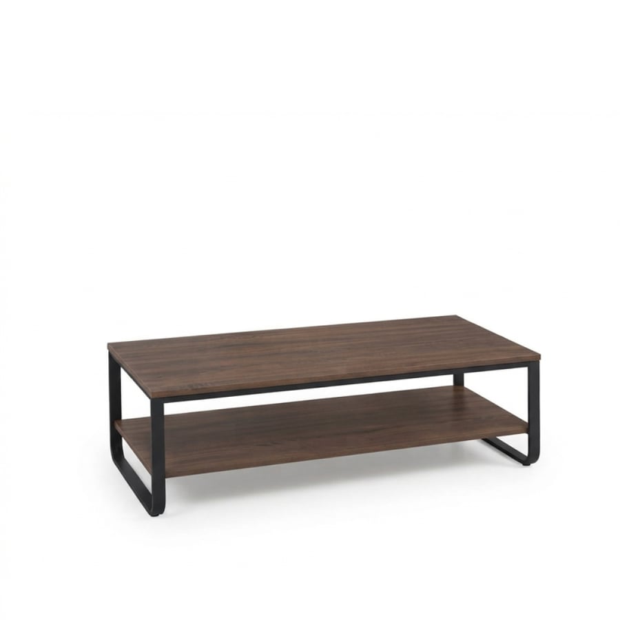 طاولة ضيافة خشب دورين مفردة قاعدة حديد