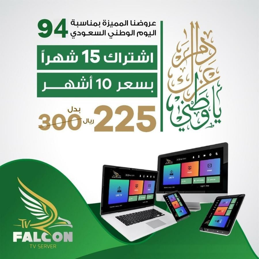 بطاقة شحن فالكون 12 شهور - Falcon 12m عرض نهاية العام