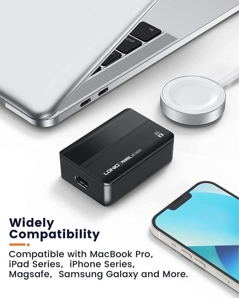 4 Ports USB Quick Charge 65W QC 3.0 Multiple Fast Charger for Iphone 12 13 Pro Max Samsung Xiaomi Laptops Charger Fast Charging LDNIO