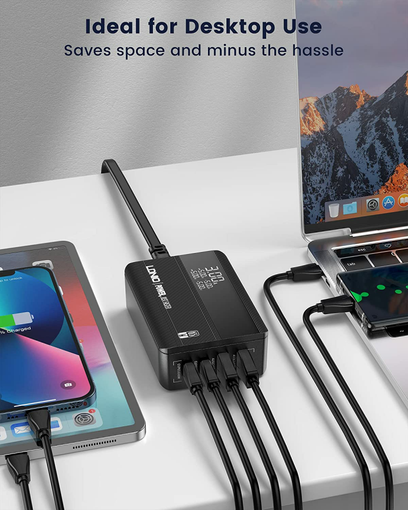 4 Ports USB Quick Charge 65W QC 3.0 Multiple Fast Charger for Iphone 12 13 Pro Max Samsung Xiaomi Laptops Charger Fast Charging LDNIO