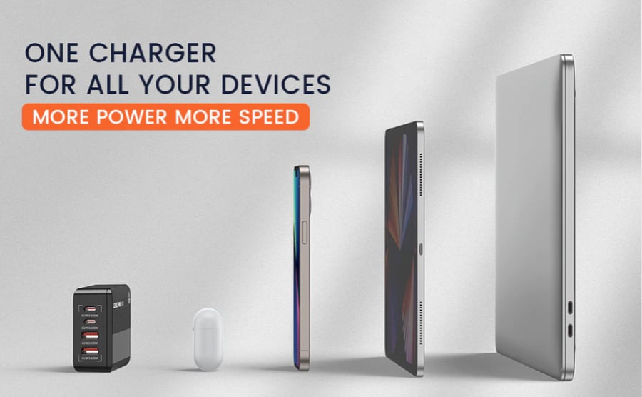 4 Ports USB Quick Charge 65W QC 3.0 Multiple Fast Charger for Iphone 12 13 Pro Max Samsung Xiaomi Laptops Charger Fast Charging LDNIO