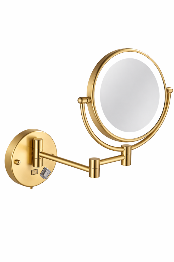 مرايا مكبرة بليد ذهبي مراية مكياج مراية حلاقة mirror