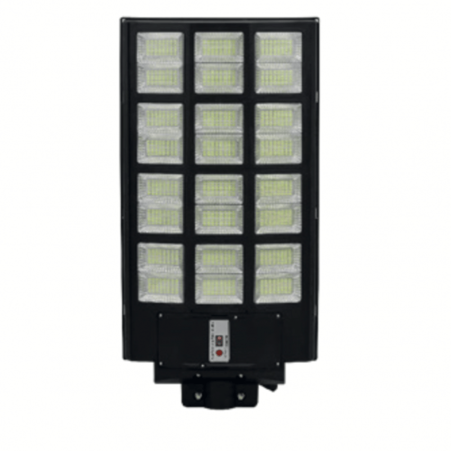 Solar-powered pole light, 600-watt power