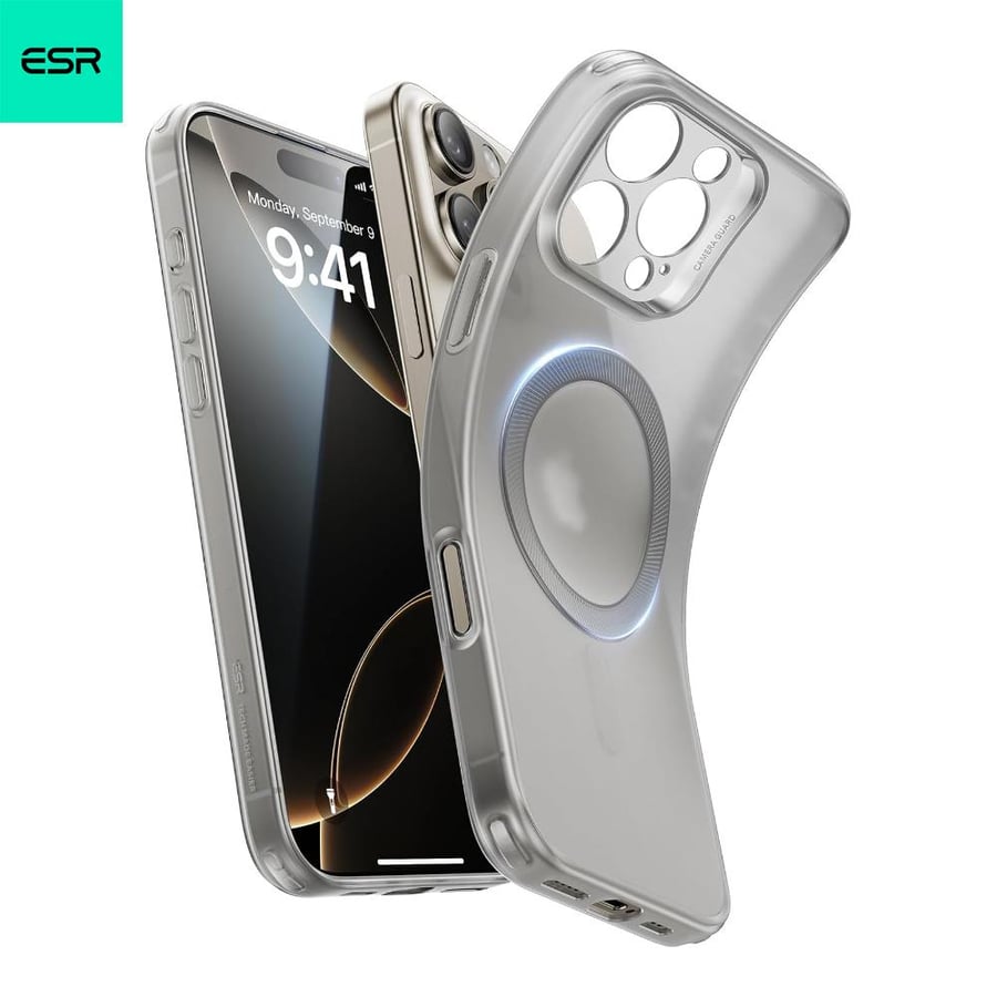 جراب ESR لهاتف iPhone 16 Pro، متوافق مع MagSafe، حماية للكاميرا، غطاء رقيق مقاوم للصدمات، مقاوم للاصفرار والخدوش، جراب هاتف مغناطيسي لهاتف iPhone 16 Pro، سلسلة Zero