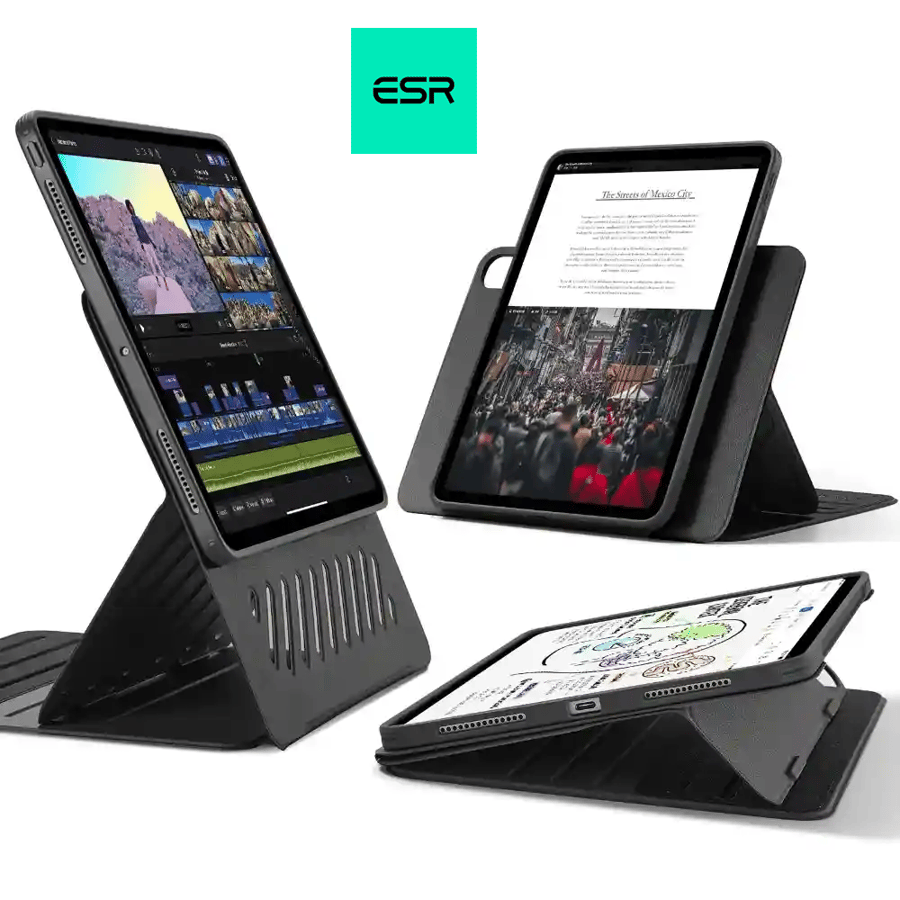 جراب مغناطيسي قابل للطي لجهاز iPad Pro 13 (2024) - أسود