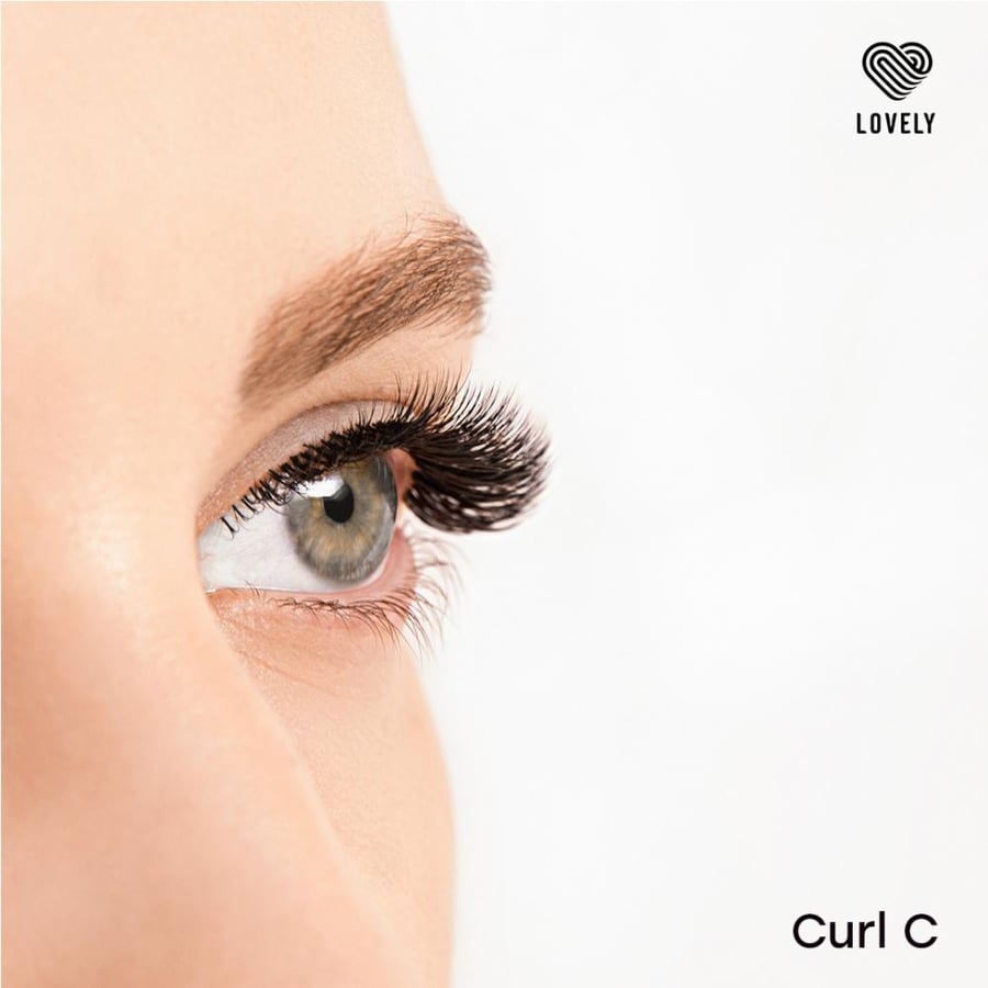 Eyelash extensions "Silicone" - 16 lines Mix (pink tray)
