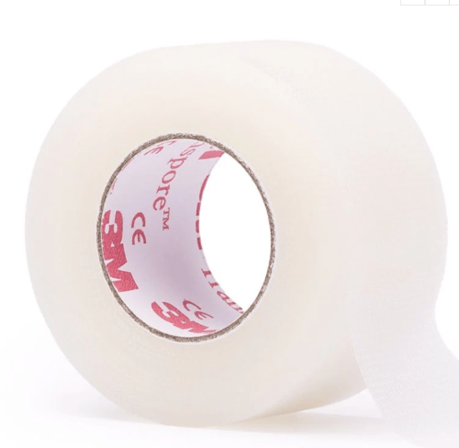 STARRY LASHES: 3M Transpore tearable plastic tape, 25 mm