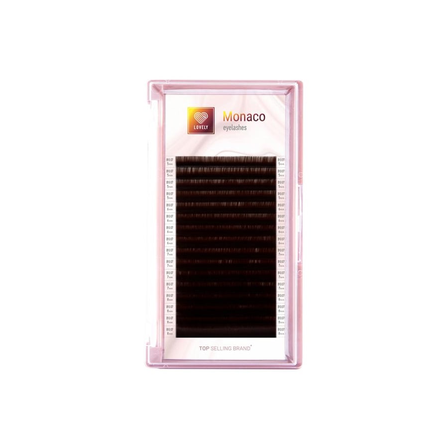 Eyelash extensions dark brown Lovely Monaco - 16 lines Mix