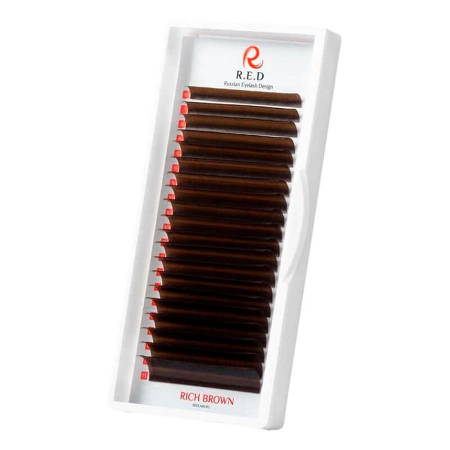 رموش ريد بني دخاني احترافية ميكس (20 خط) | RED: SMOKEY BROWN, 20 lines