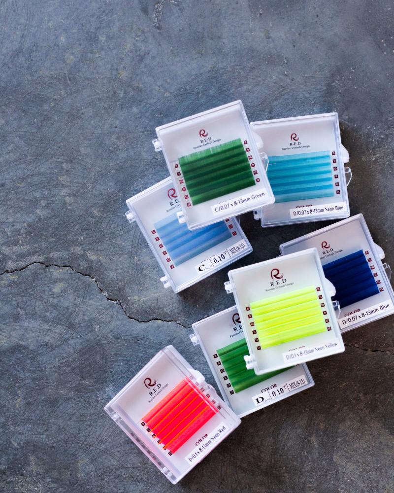 R.E.D. Eylashes Legend D mini mix 0.07 (7-12)