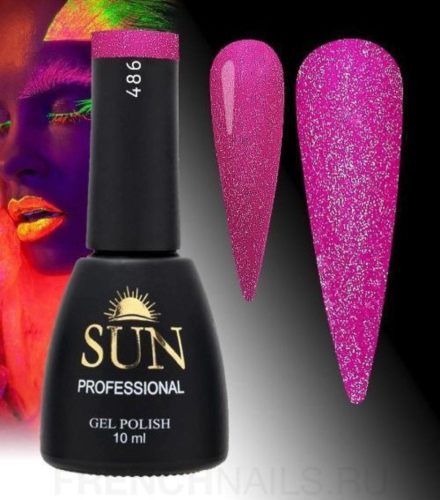 SUN Professional Reflective Gel polish №486, 10 ml
