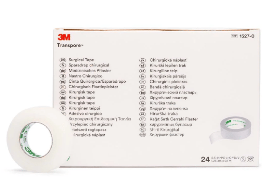 STARRY LASHES: 3M Transpore tearable plastic tape 12 mm