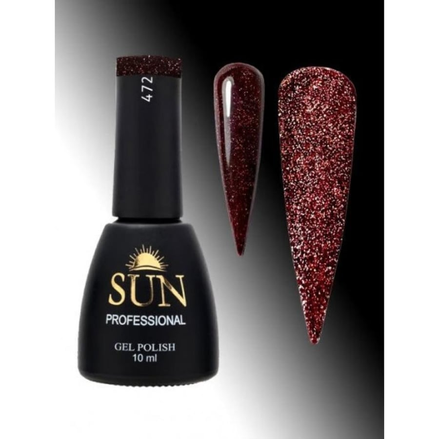 SUN Professional Reflective Gel polish №472, 10 ml