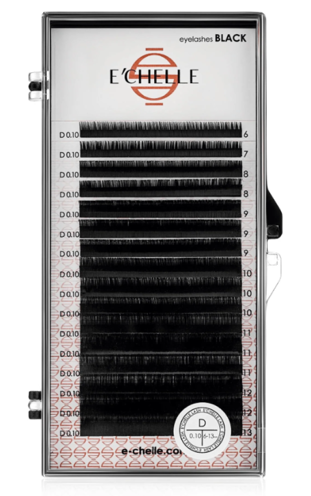 E'CHELLE BLACK MIX EYELASHES (6-13 mm)