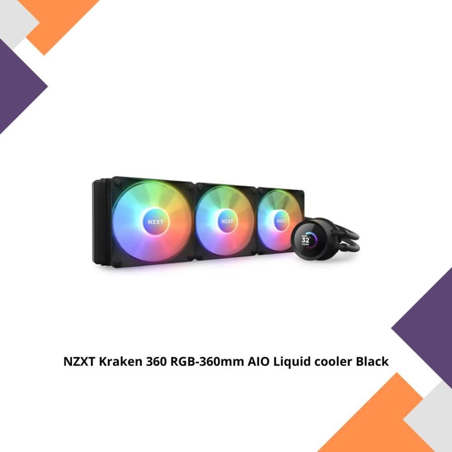 NZXT Kraken 360 RGB-360mm AIO Liquid cooler Black