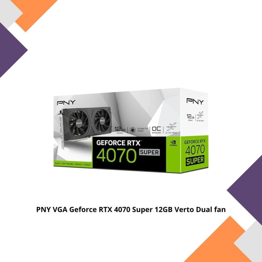 PNY VGA Geforce RTX 4070 Super 12GB Verto Dual fan