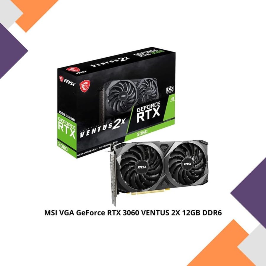 MSI VGA GeForce RTX 3060 VENTUS 2X 12GB DDR6