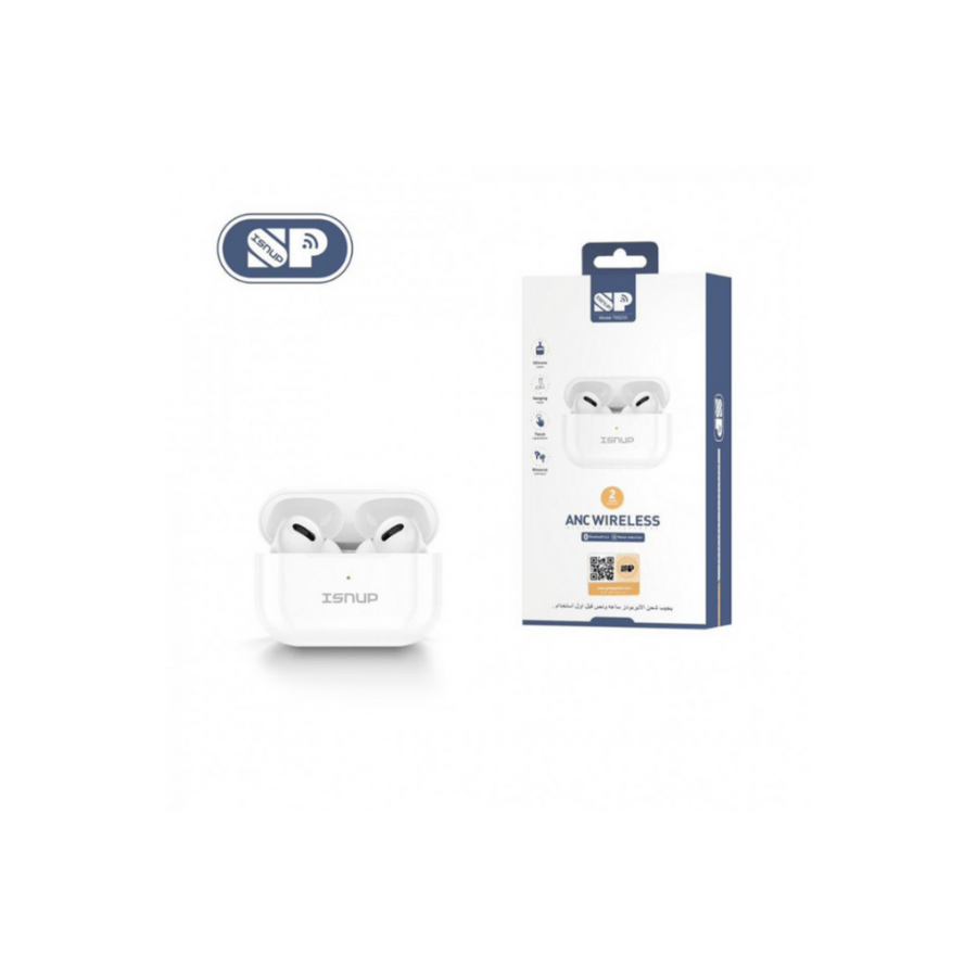 سماعة ايربودز AirPods جودة عالية ISNUP ANC WIRELESS