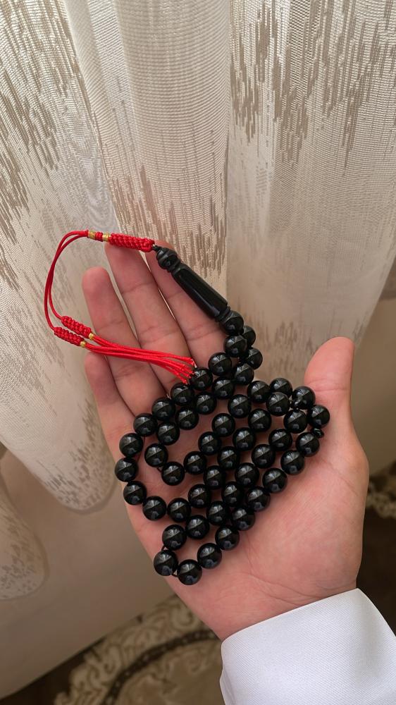 مسبحه بكلايت لون أسود كاتم كركوشه كويتي