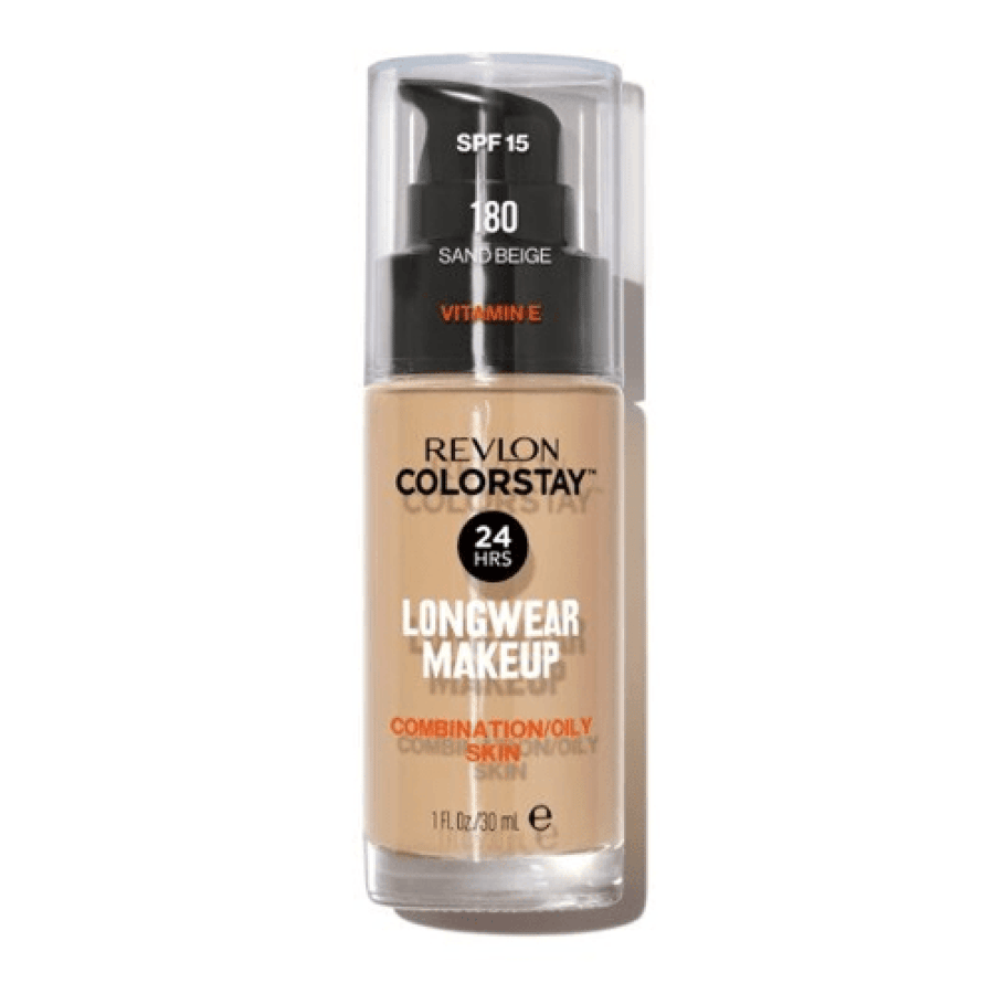 كريم اساس كولور ستاي للبشرة المختلطة والدهنية بمعامل حماية 15 من ريفلون - 30مل - Sand Beige 180