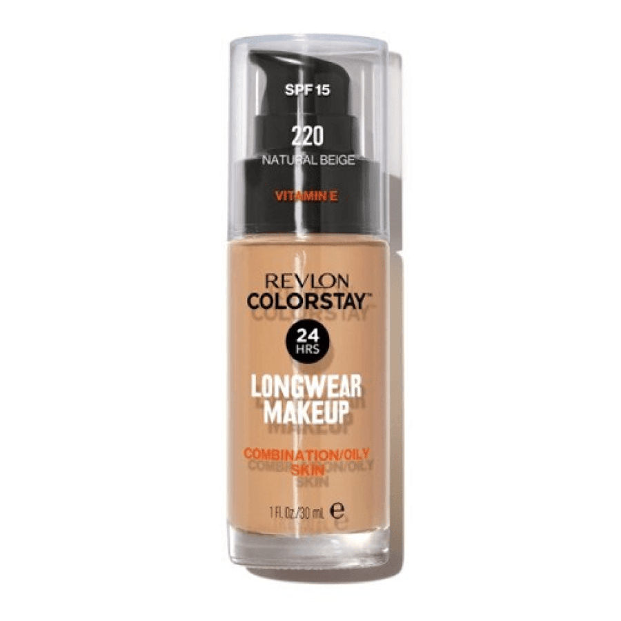 كريم اساس كولور ستاي للبشرة المختلطة والدهنية بمعامل حماية 15 من ريفلون - 30مل - 220Natural Beige
