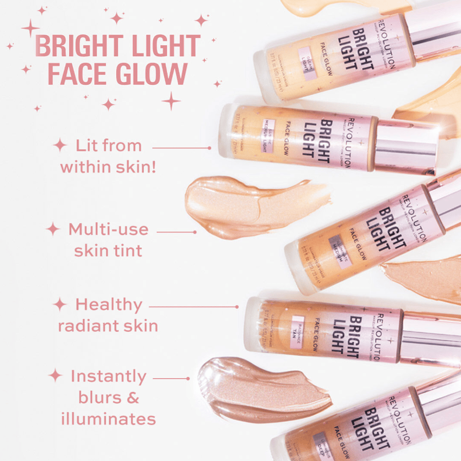 ريفلوشن إضاءة هايلايتر برايت لايت فيس قلو - Medium Light